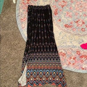 Bobeau Maxi Pattern Skirt